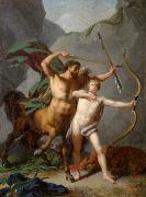 Baron Jean-Baptiste Regnault L'education d'Achille par le centaure Chiron France oil painting artist